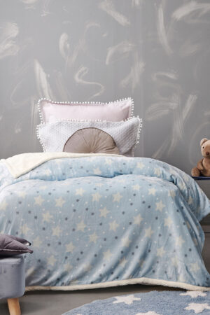 Κουβέρτα Λίκνου Flannel Fleece 80x90 SKY BOY - Image 2