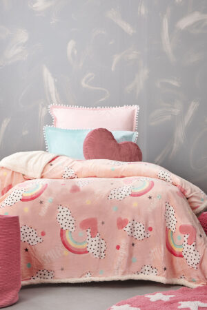 Κουβέρτα Κούνιας Flannel Fleece 110x140 SMILE - Image 1