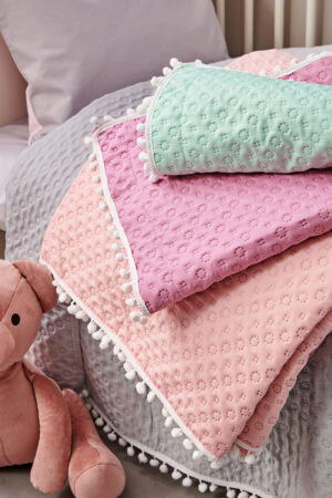 Κουβερλί Κούνιας 110x140 JUNIPER PINK - Image 1