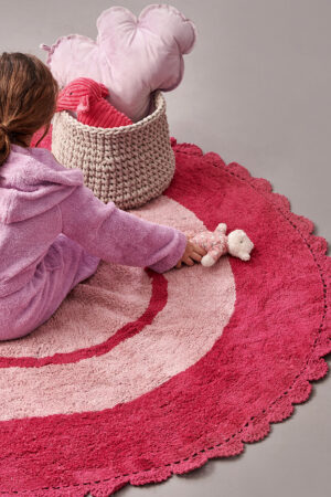 Πατάκι Παιδικό Kids Decor Ø140cm TARGET PINK - Image 2