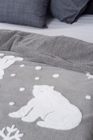 Κουβέρτα Fleece 220x240 POLO GREY - Image 2