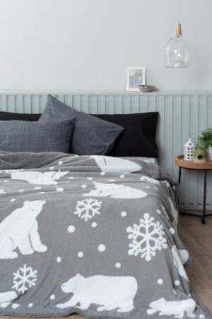 Κουβέρτα Fleece 220x240 POLO GREY - Image 1