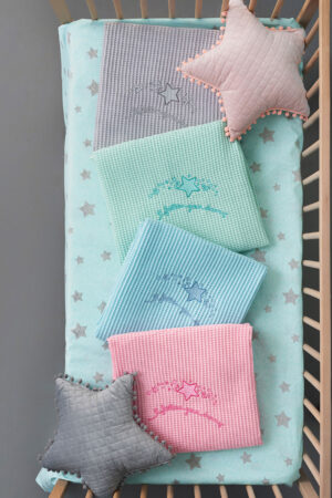 Κουβέρτα Πικέ Bebe Blankets 110x150 DREAMS MINT - Image 1