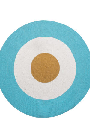 Χαλάκι Kids Decor Ø140cm TRICOLORE AQUA - Image 1
