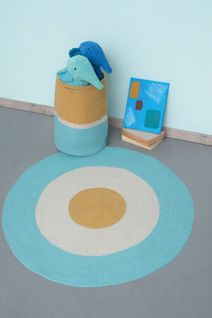 Χαλάκι Kids Decor Ø140cm TRICOLORE AQUA - Image 2