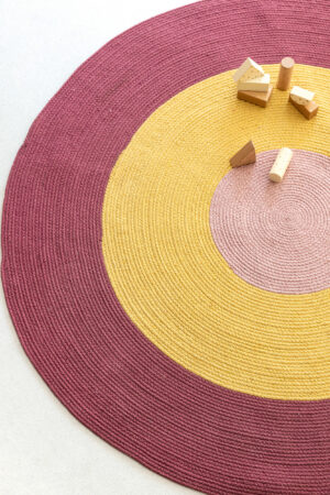 Χαλάκι Kids Decor Ø140cm TRICOLORE PINK - Image 3