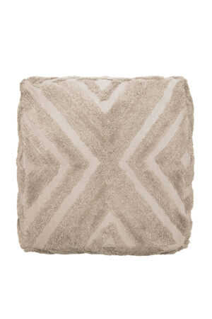 Μαξιλάρα Δαπέδου/ Πουφ Home Décor 60x60x25 MARVI CREAM - Image 1