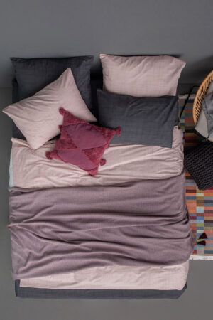 Σεντόνι Μονό Mix & Match LINA PINK Χωρίς Λάστιχο - Image 1