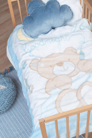 Κουβερτα Βελουτε Κουνιας Baby Velour 110x140 BV719 - Image 1