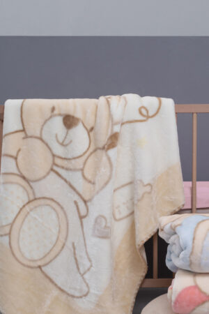 Κουβερτα Βελουτε Κουνιας Baby Velour 110x140 BV721 - Image 1