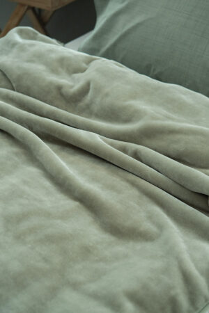 Κουβερτα Βελουτε 160x220 DREAM VELOUR/2 OLIVE - Image 3