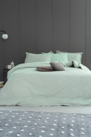 Ζεύγος Μαξιλαροθήκες Oxford 50x70 PON-PON JADE - Image 3
