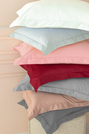 Ζεύγος Μαξιλαροθήκες Oxford 50x75 LUXE SATEEN ROSE - Image 1