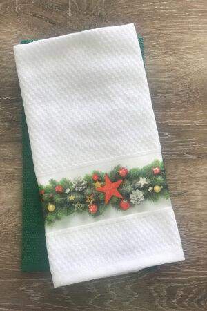 Σετ 2 Πετσέτες Κουζινας Christmas Collection 40x60 GARLAND - Image 1