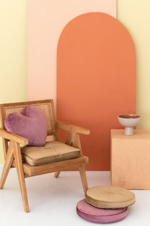 Διακοσμητικο Μαξιλαρι Velvet Feel Ø40cm VF803 PINK - Image 3