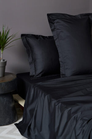 Σετ Υπέρδιπλα Σεντόνια 240x270 LUXE SATEEN HS BLACK - Image 1