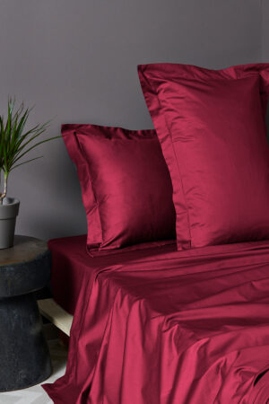 Ζευγος Μαξιλαροθηκες Oxford 50x75 LUXE SATEEN HS RED - Image 1