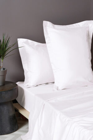 Ζευγος Μαξιλαροθηκες Oxford 50x75 LUXE SATEEN HS WHITE - Image 1