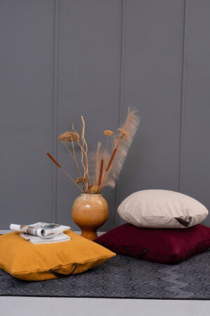 Μαξιλαρα Δαπεδου Με Λαβη Home Décor 60x60 BRAGI BORDEAUX - Image 3
