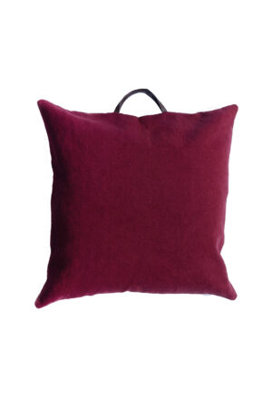 Μαξιλαρα Δαπεδου Με Λαβη Home Décor 60x60 BRAGI BORDEAUX - Image 1