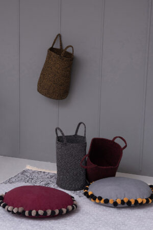Διακοσμητικο Καλάθι Με Χερουλια Home Décor 30x45 RAN BORDEAUX - Image 2