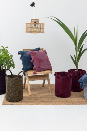 Διακοσμητικο Καλάθι Με Χερουλια Home Décor 30x45 RAN BORDEAUX - Image 3