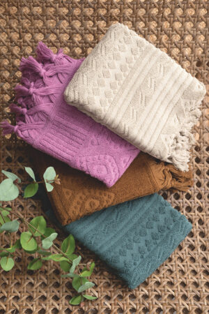 Πετσέτα Προσώπου Towels Collection 50x90 ANNIA CREAM - Image 2
