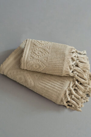 Πετσέτα Λουτρού Towels Collection 70x140 ANNIA CREAM - Image 1