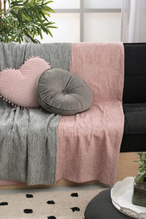 Ριχτάρι Τριθέσιου Καναπέ GENOA GREY/PINK - Image 2