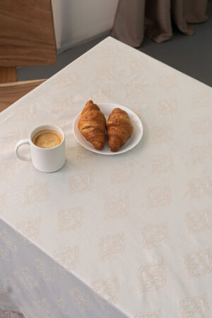 Τραπεζομαντηλο Αλεκιαστο Formal Dinner 175x240 FTERI BEIGE - Image 1