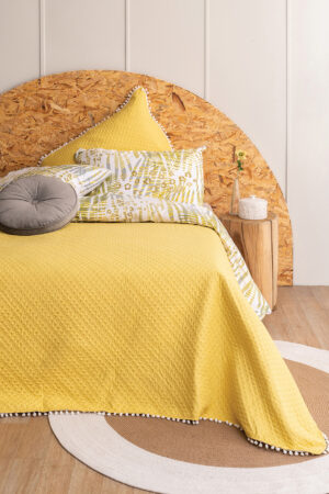 Κουβερλί King Size 260x240 JUNIPER YELLOW - Image 1