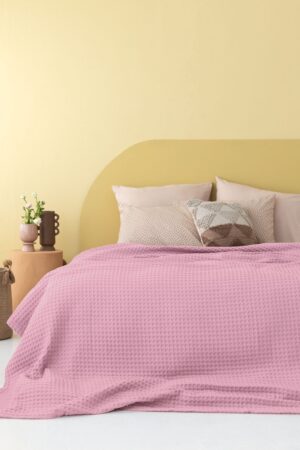 Κουβέρτα Πικέ 250x240 MARCIE PINK - Image 1
