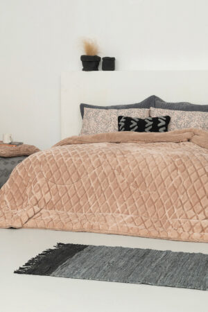 Κουβερτοπαπλωμα King Size 240x260 NADINE/2 BEIGE - Image 1