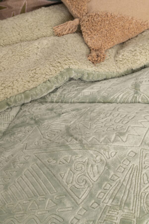Κουβερτοπαπλωμα Μονό 160x240 MEMPHIS KHAKI - Image 2