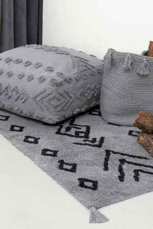 Διακοσμητικο Καλαθι Με Χερουλια Home Décor 30x40 FABIAN GREY - Image 1