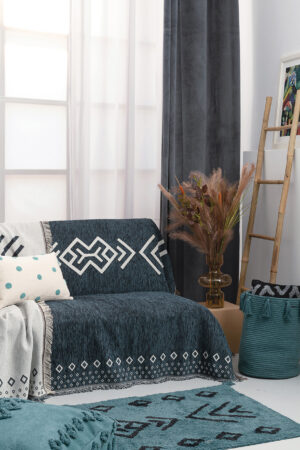 Μαξιλάρα Δαπέδου/ Πουφ Home Décor 60x60x20 MARVOL PETROL - Image 2
