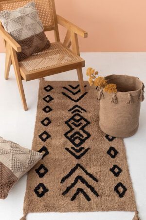 Χαλακι Με Φουντες Home Décor 60x140 RIDEL SAND - Image 1
