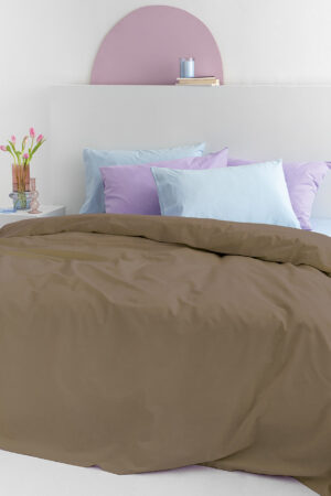 Σεντόνι Υπέρδιπλο Mix & Match ETOILE TAUPE Χωρίς Λάστιχο - Image 1