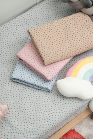 Σεντόνι Κούνιας 130x170 CONFETTI BLUSH Χωρίς Λάστιχο - Image 2