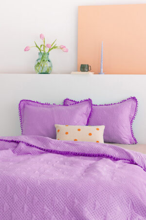 Σετ Κουβερλί ημίδιπλο 160x240 MORGAN VIOLET - Image 1