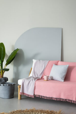 Ριχτάρι Πολυθρόνας OBA PINK/GREY PINK/GREY - Image 1