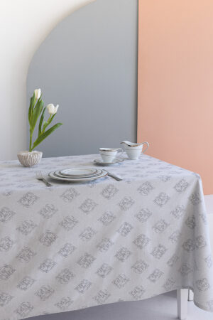 Τραπεζομάντηλο Αλεκιαστο Formal Dinner 175x260 FTERI GREY - Image 1