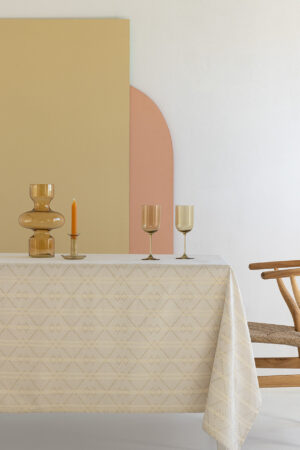 Τραπεζομάντηλο Αλεκιαστο Formal Dinner 175x320 LUPO BEIGE - Image 2