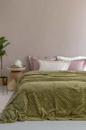 Κουβέρτα Fleece 220x240 ASTER GREEN - Image 1
