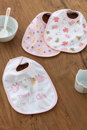 Σετ Σαλιάρες New Baby NB0137 PINK - Image 1