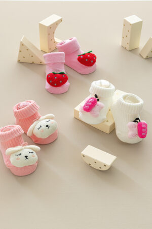 Σετ Καλτσάκια New Baby NB0142 3D GIRL - Image 1