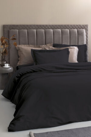 Σετ Υπέρδιπλα Σεντόνια 240x270 Posh Sateen BLACK - Image 1