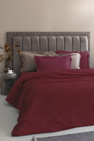 Σετ Υπέρδιπλα Σεντόνια 240x270 Posh Sateen BORDO - Image 1