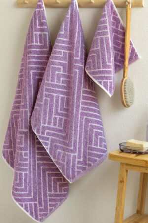 Πετσέτα Προσώπου Towels Collection 50x90 RANON MOV - Image 1