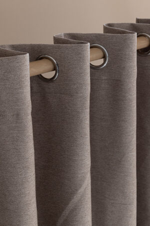 Κουρτίνα Με Τρουκς 140x260 CRESS BEIGE - Image 1